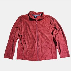 Vintage‎ Starter Full Zip Fleece Jacket Mens L Hiking Outdoor Gorpcore 90s Y2K